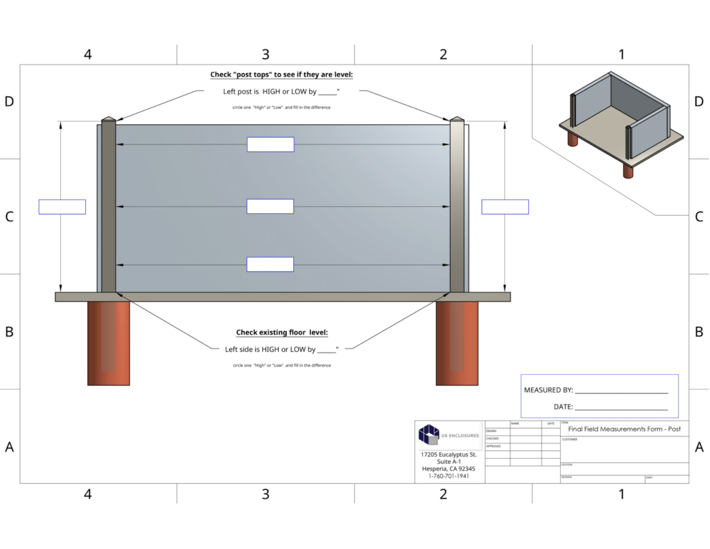 Field Measurement Form.pdf Technical Specifications - US Enclosures