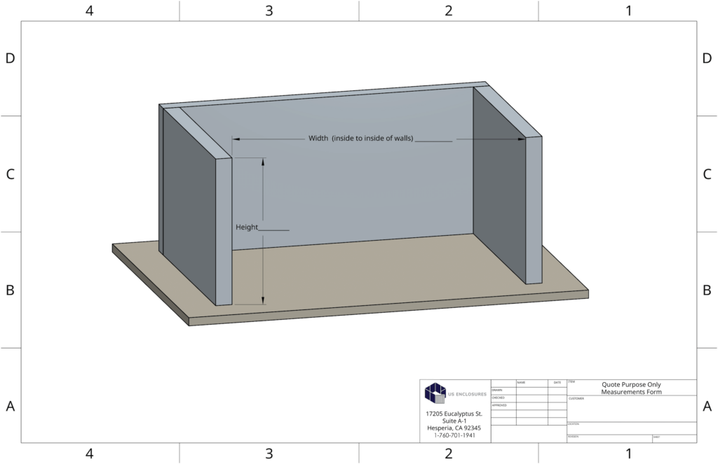 Field Measurement Form.pdf Technical Specifications - US Enclosures